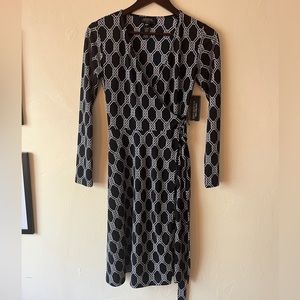 Jones New York NWT nautical wrap dress size P/P